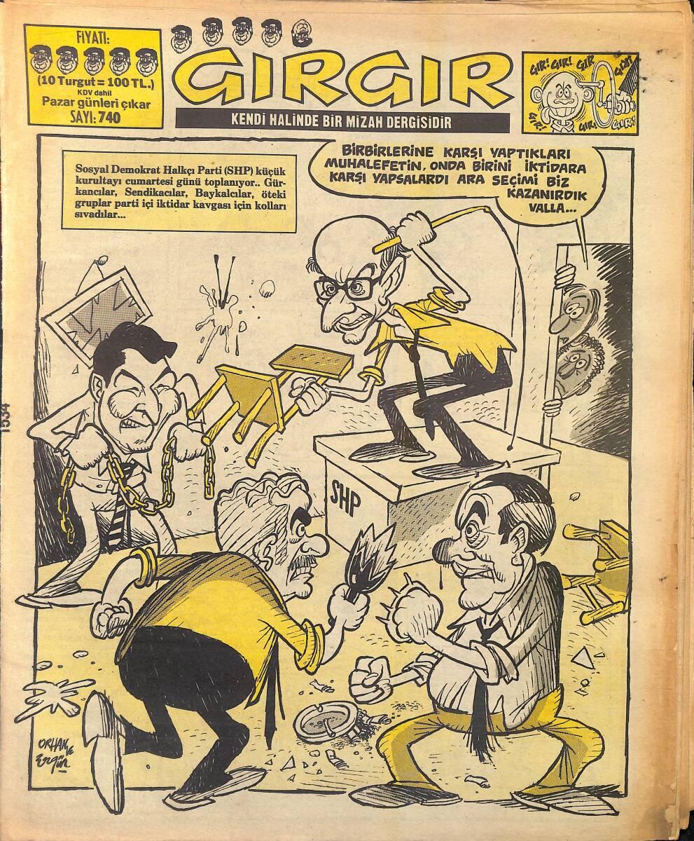 Gırgır Mizah Dergisi 10 Kasım 1986 Sayı : 740 NDR96869 - 1