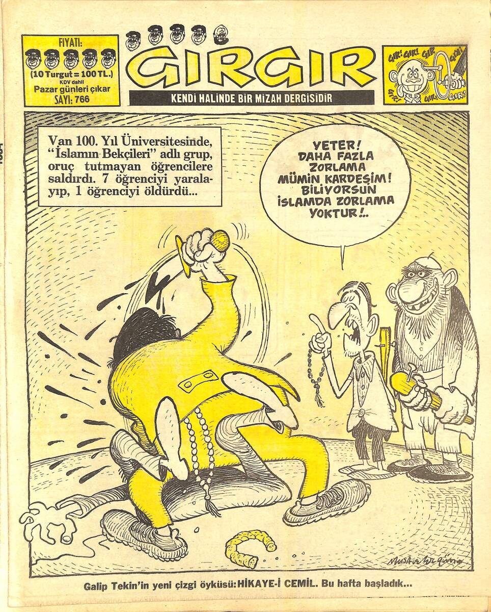 Gırgır Mizah Dergisi 10 Mayıs 1987 Sayı : 76 NDR97007 - 1