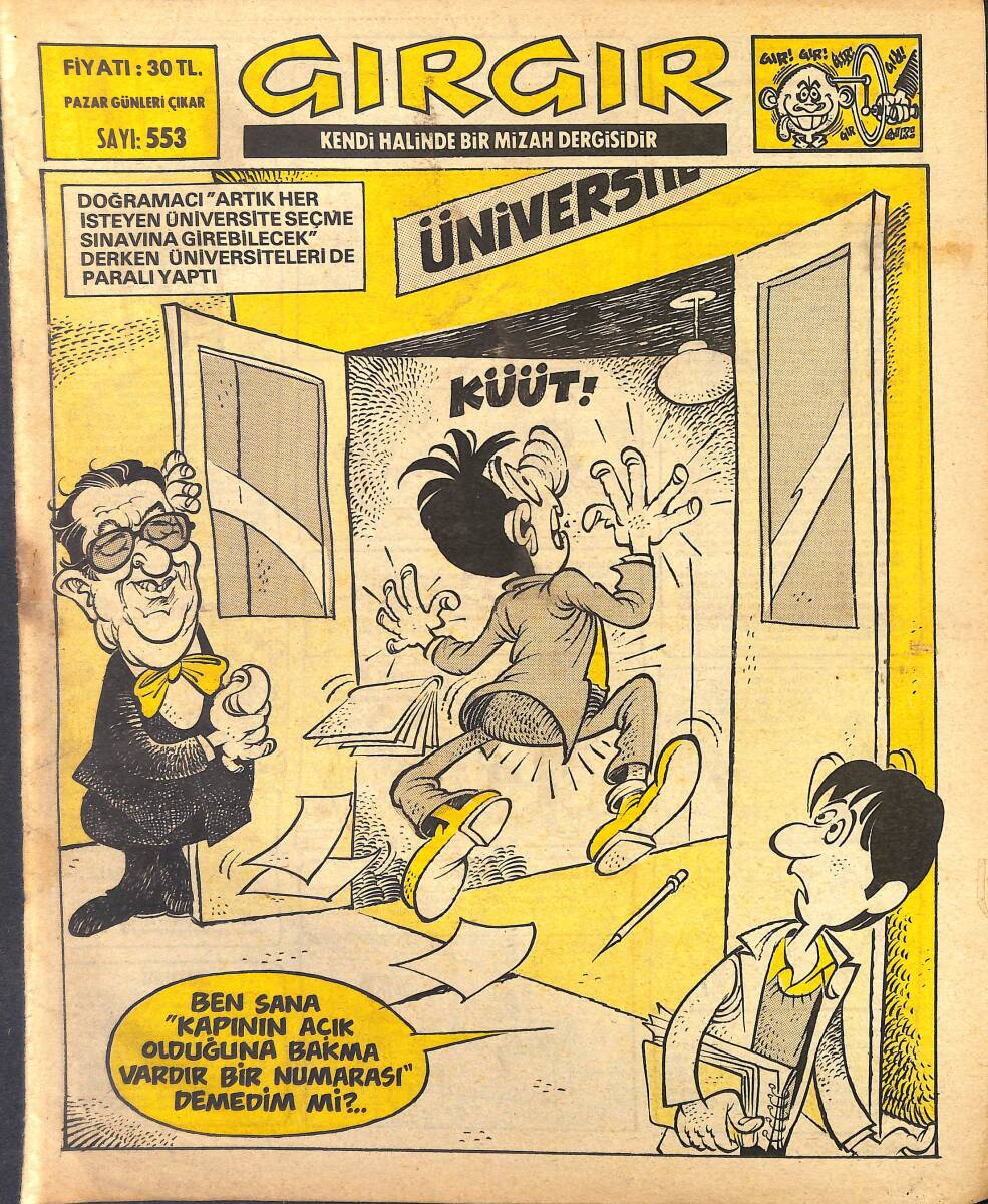 Gırgır Mizah Dergisi 10 Nisan 1983 Sayı: 553 NDR97824 - 1