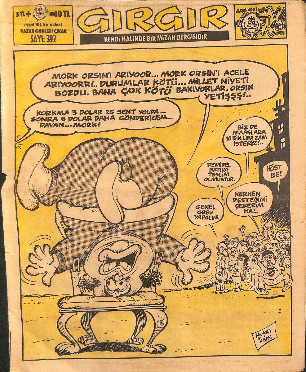 Gırgır Mizah Dergisi 10 Şubat 1980 Sayı : 392 NDR97682 - 1