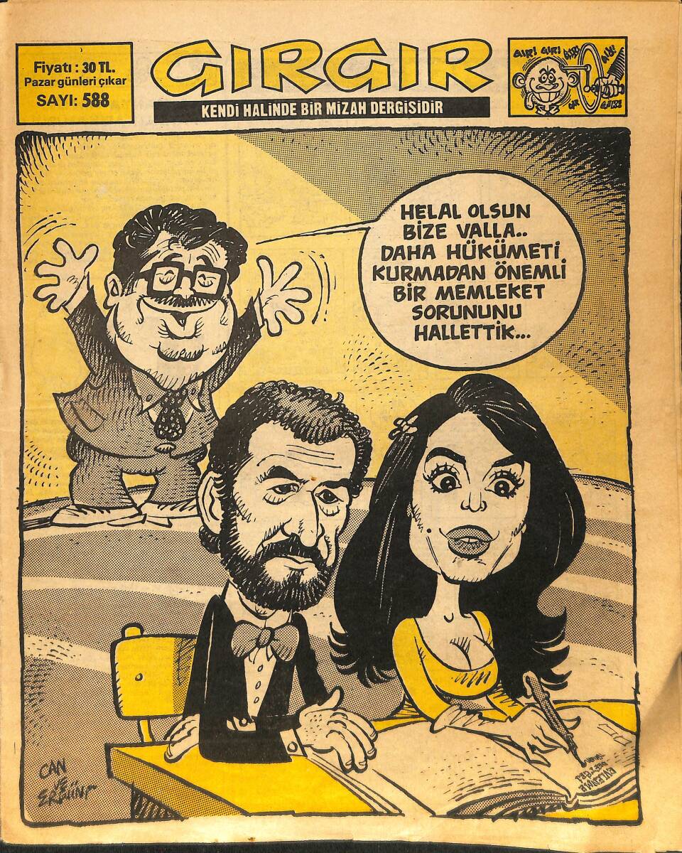 Gırgır Mizah Dergisi 11 Aralık 1983 Sayı : 588 NDR97245 - 1