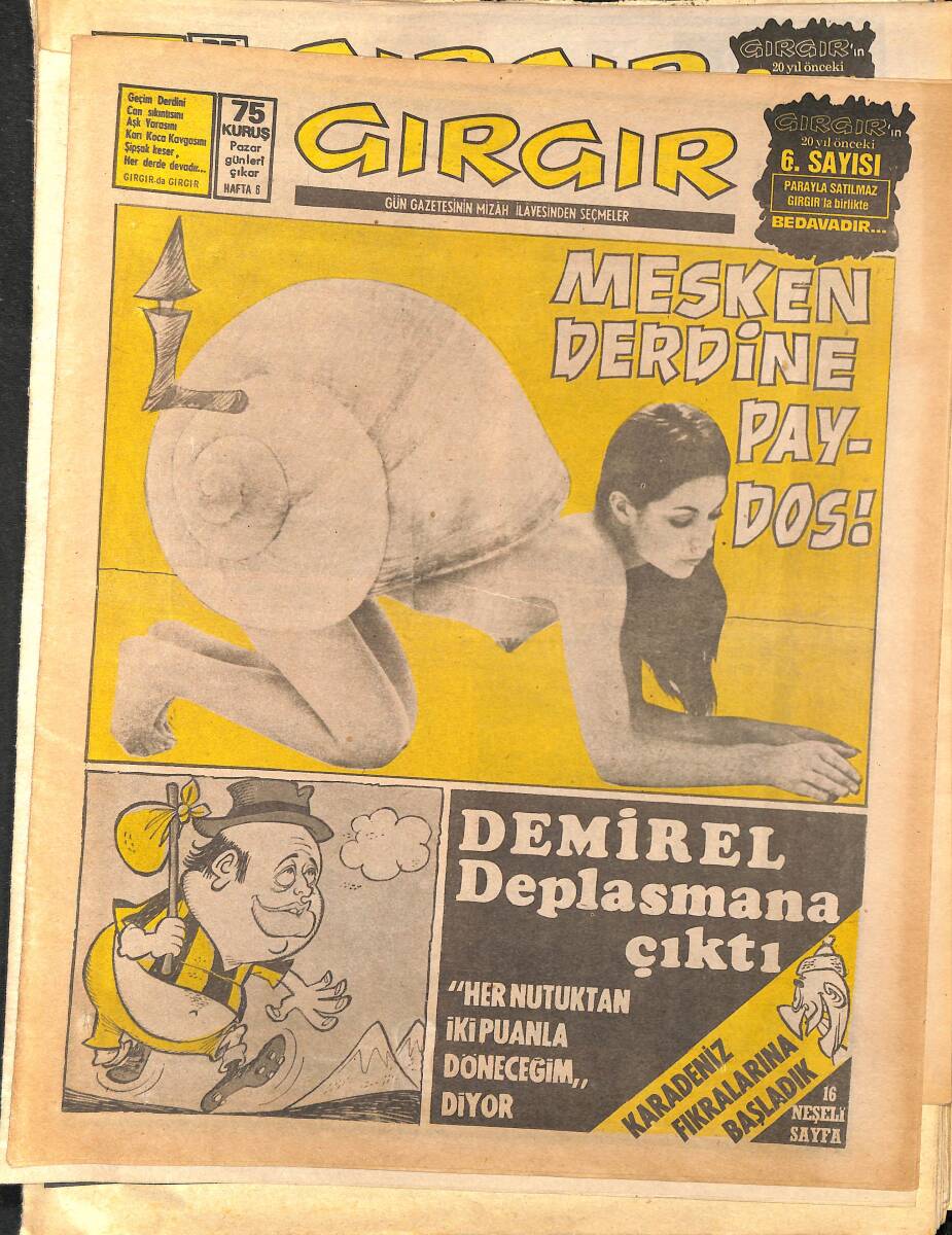 Gırgır Mizah Dergisi 11 Eylül 1972 Sayı : 6 NDR96832 - 1