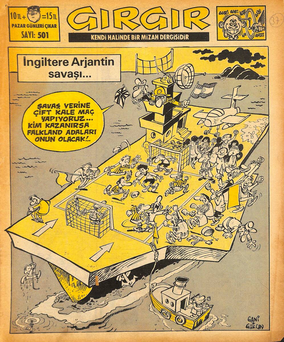 Gırgır Mizah Dergisi 11 Nisan 1982 Sayı : 501 NDR97547 - 1