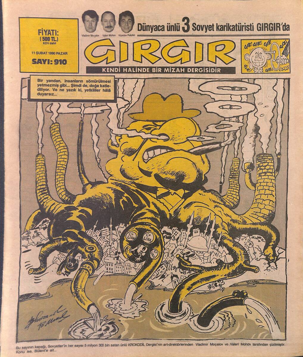 Gırgır Mizah Dergisi 11 Şubat 1990 Sayı: 910 NDR97871 - 1