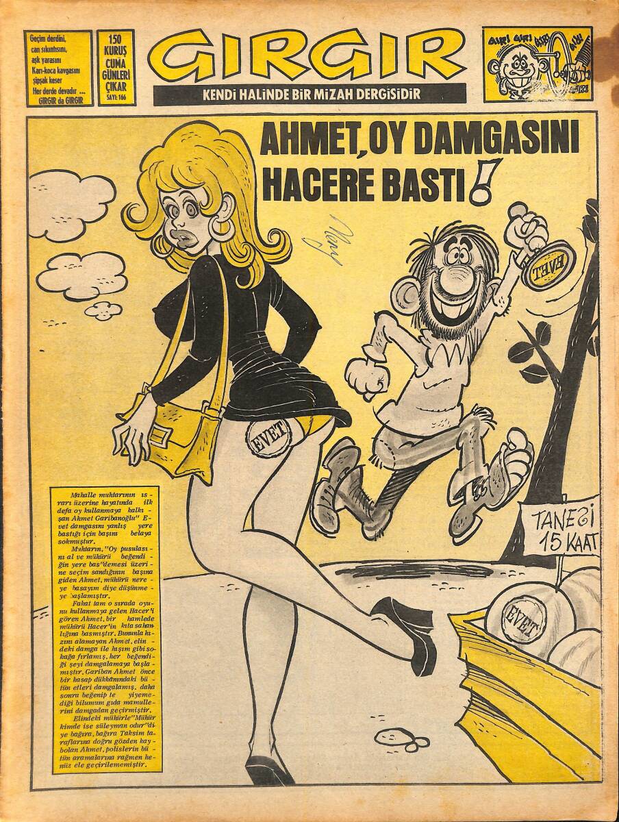 Gırgır Mizah Dergisi 12 Ekim 1975 Sayı 166 NDR94890 - 1