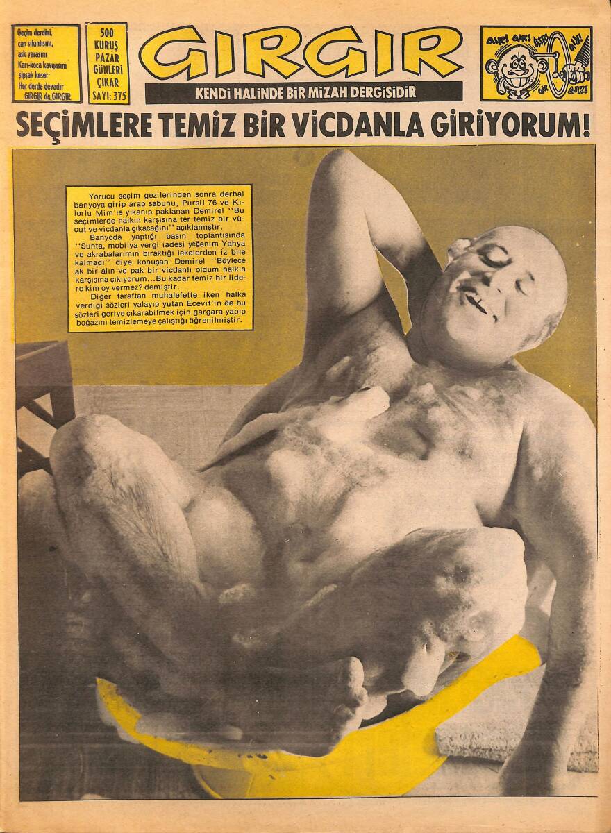 Gırgır Mizah Dergisi 12 Ekim 1979 Sayı : 375 NDR97621 - 1