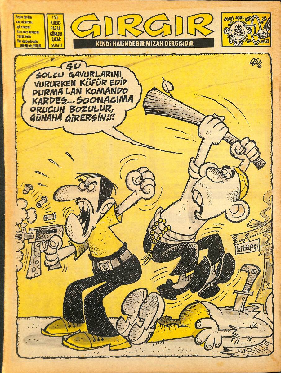 Gırgır Mizah Dergisi 12 Eylül 1976 Sayı: 214 NDR97944 - 1