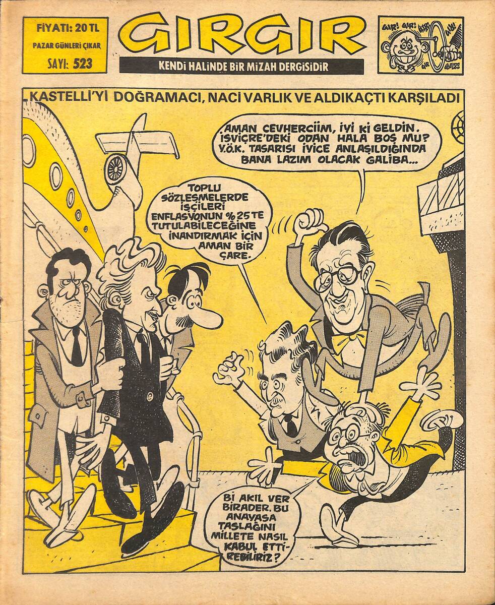 Gırgır Mizah Dergisi 12 Eylül 1982 Sayı : 523 NDR97525 - 1