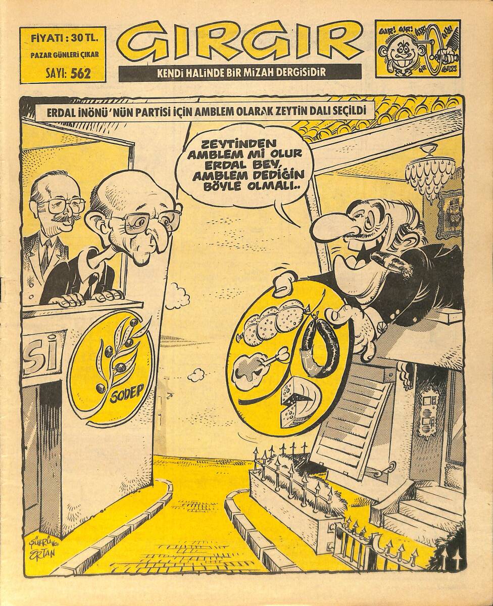 Gırgır Mizah Dergisi 12 Haziran 1983 Sayı : 562 NDR97292 - 1