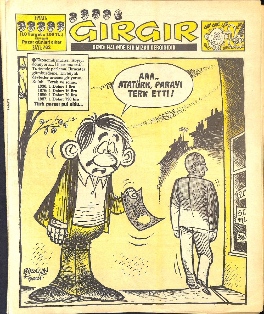 Gırgır Mizah Dergisi 12 Nisan 1987 Sayı : 762 NDR97011 - 1