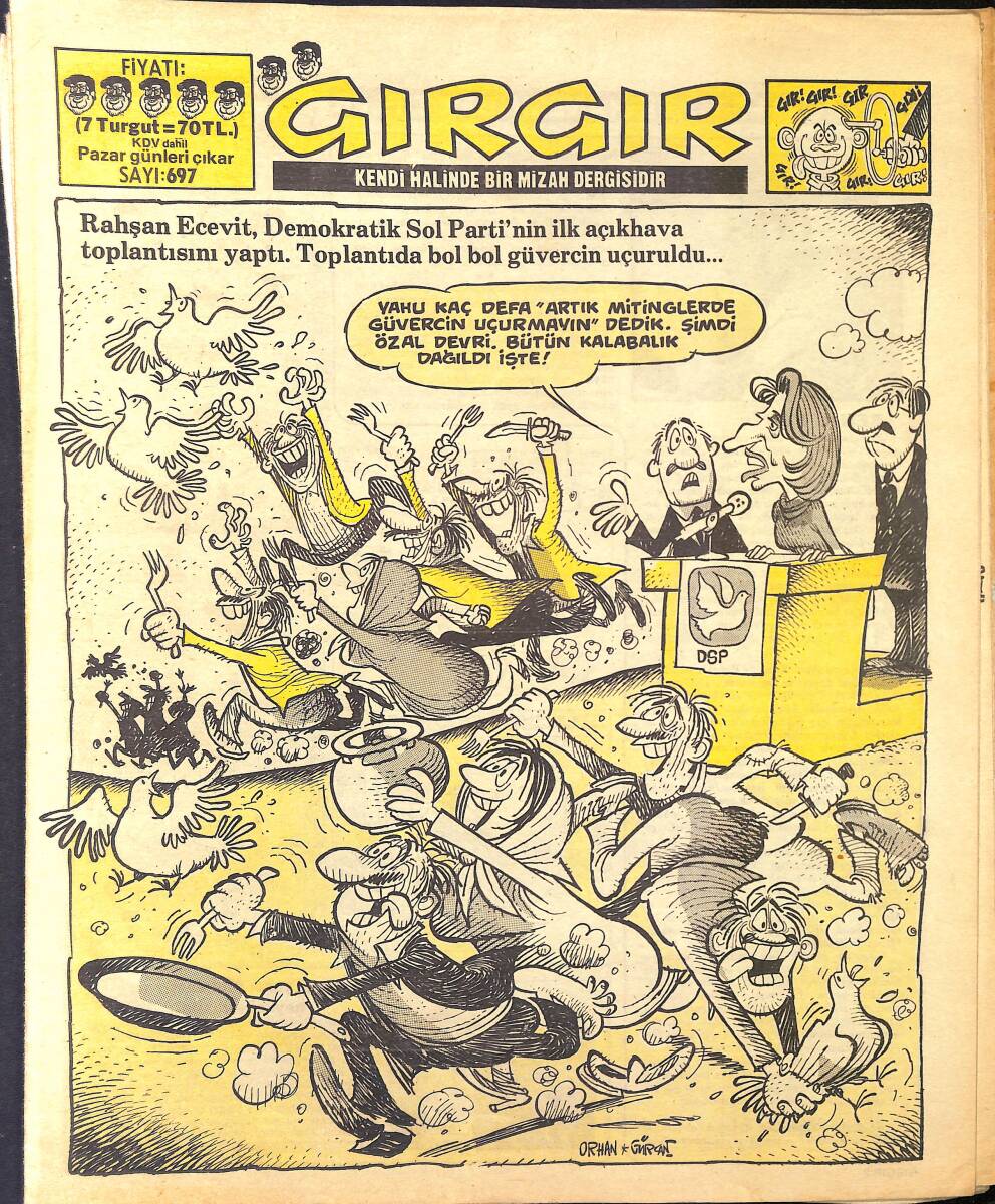 Gırgır Mizah Dergisi 12 Ocak 1986 Sayı : 697 NDR96912 - 1
