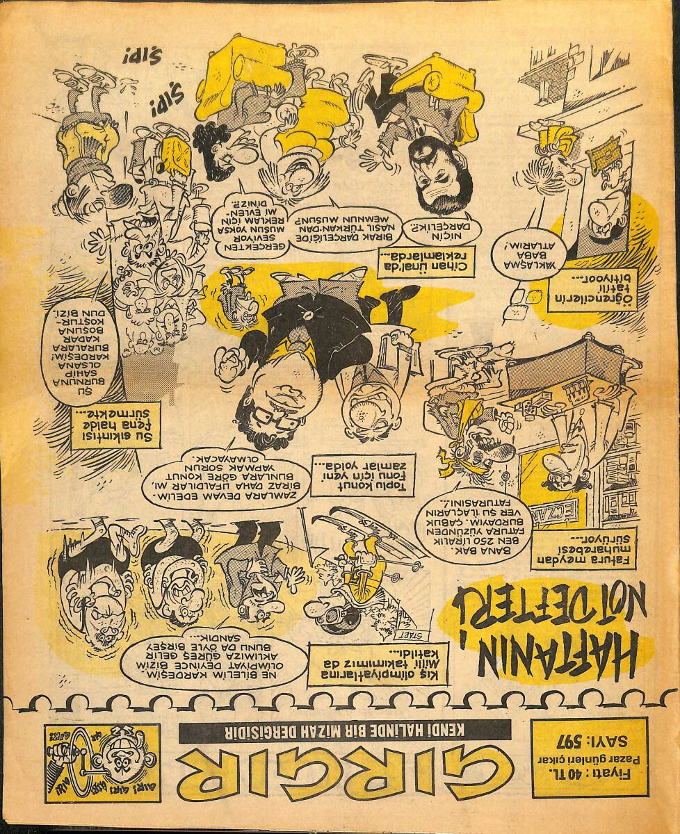 Gırgır Mizah Dergisi 12 Şubat 1984 Sayı : 597 NDR97244 - 1