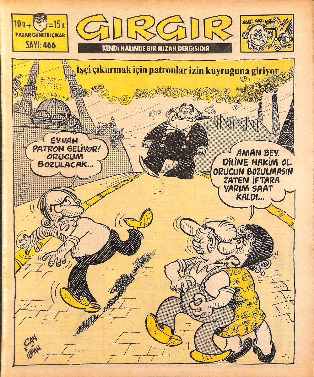 Gırgır Mizah Dergisi 12 Temmuz 1981 Sayı : 466 NDR97499 - 1