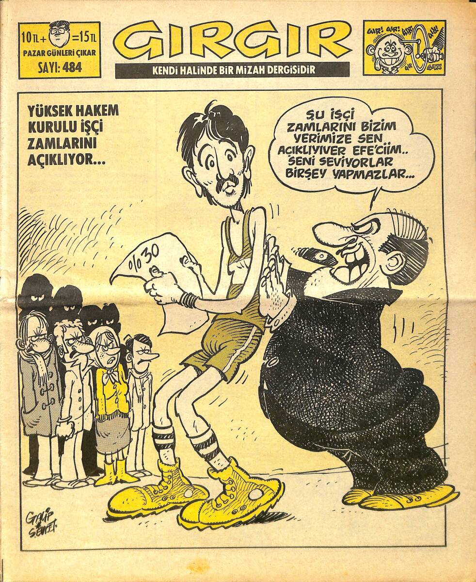 Gırgır Mizah Dergisi 13 Aralık 1981 Sayı : 484 NDR97194 - 1