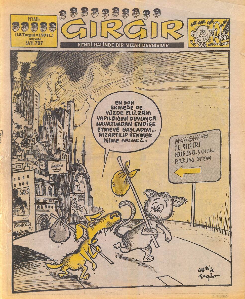 Gırgır Mizah Dergisi 13 Aralık 1987 Sayı : 797 NDR96984 - 1