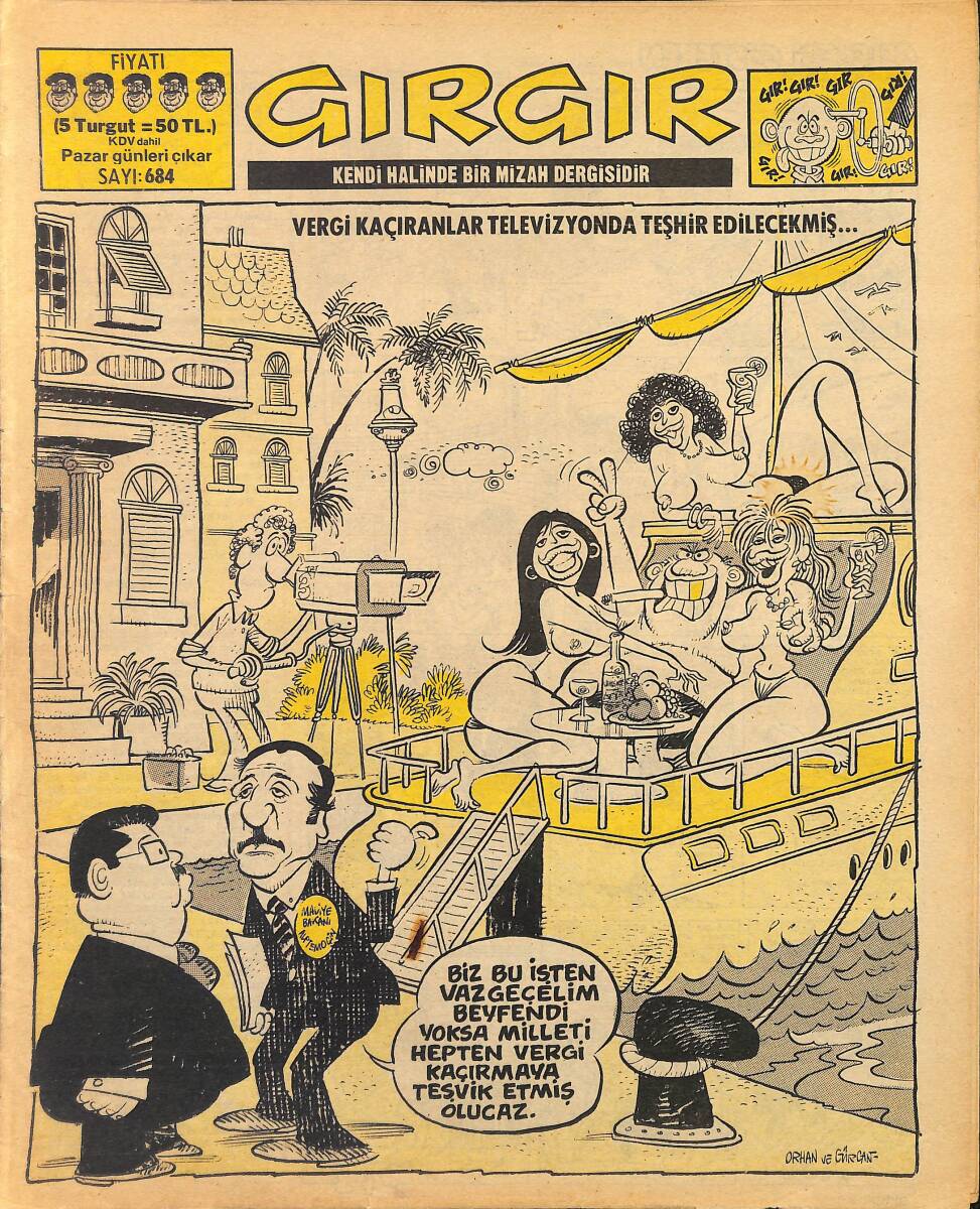 Gırgır Mizah Dergisi 13 Ekim 1985 Sayı: 684 NDR97773 - 1