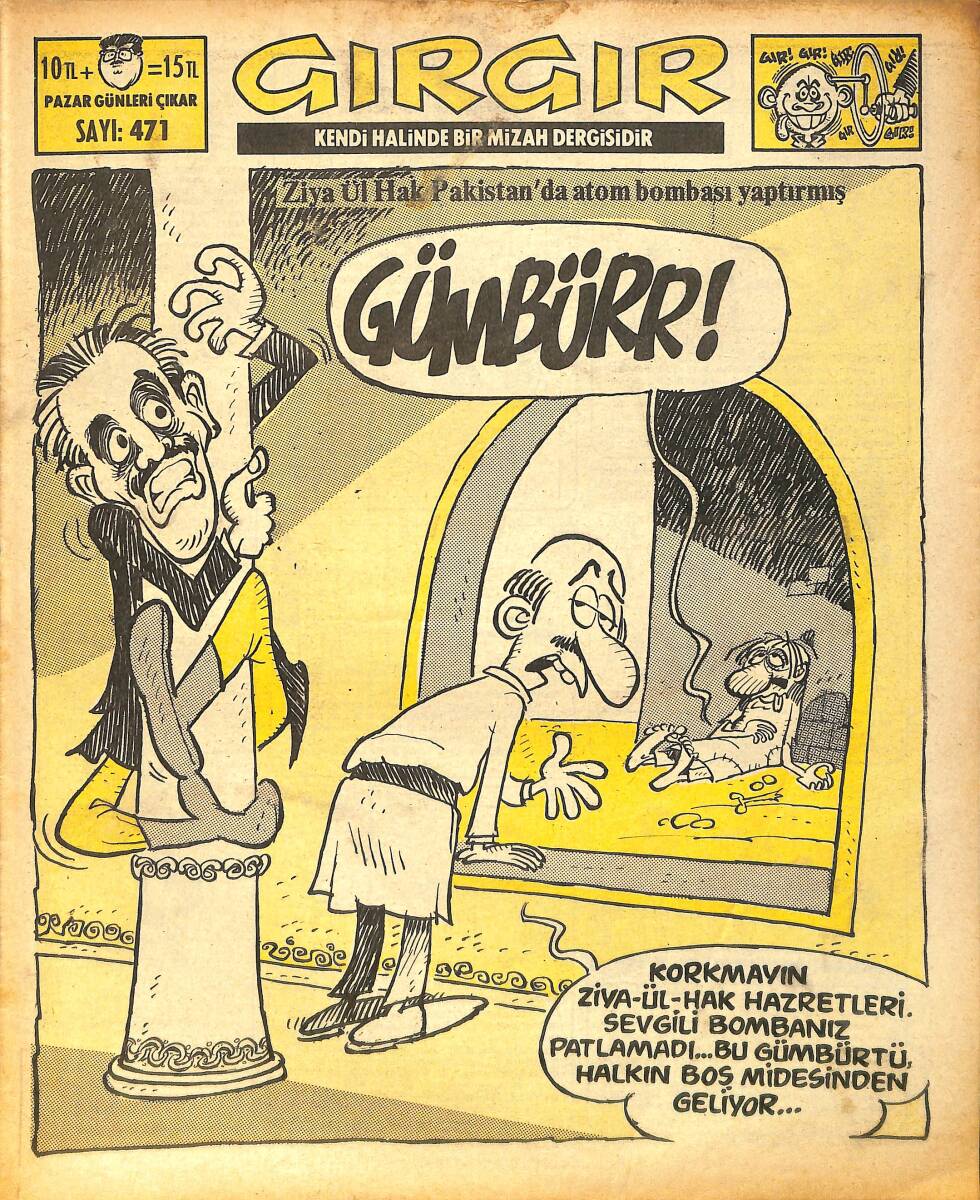 Gırgır Mizah Dergisi 13 Eylül 1981 Sayı : 471 NDR97207 - 1