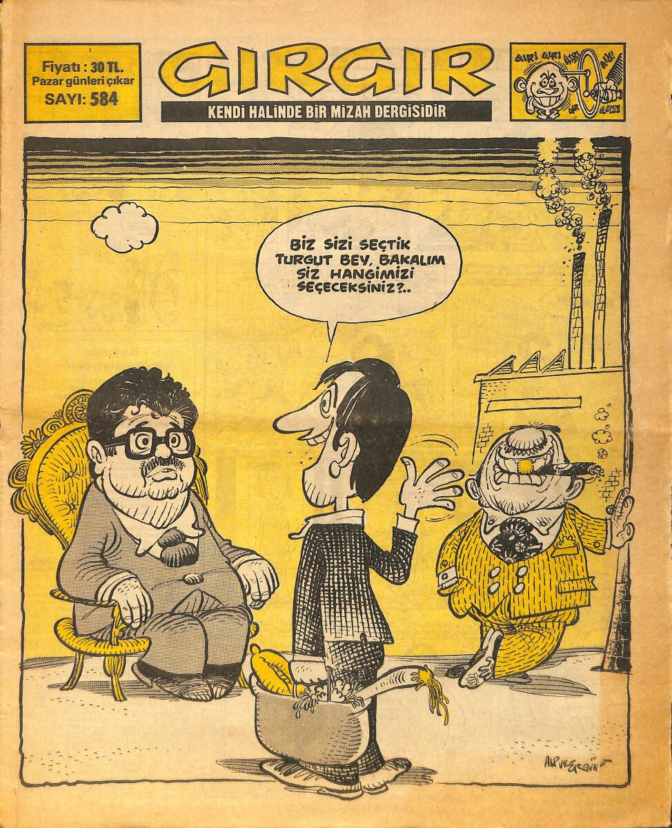 Gırgır Mizah Dergisi 13 Kasım 1983 Sayı : 584 NDR97249 - 1