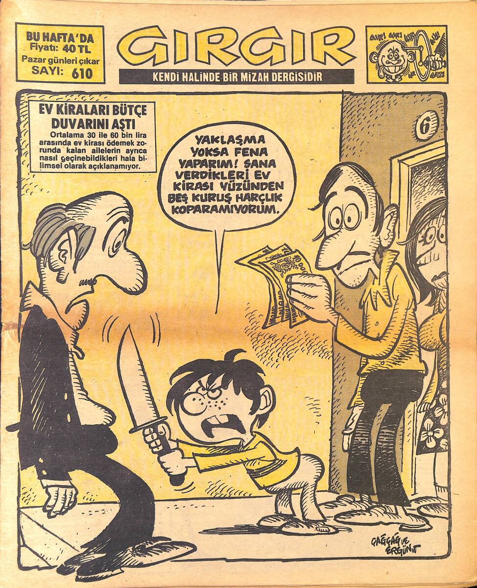 Gırgır Mizah Dergisi 13 Mayıs 1984 Sayı : 610 NDR96981 - 1