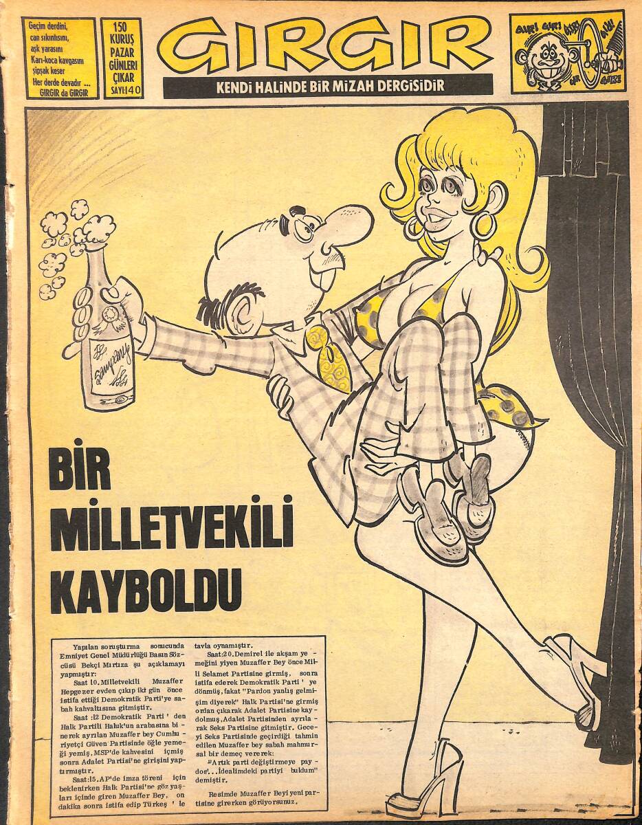 Gırgır Mizah Dergisi 13 Nisan 1975 Sayı 140 NDR94870 - 1