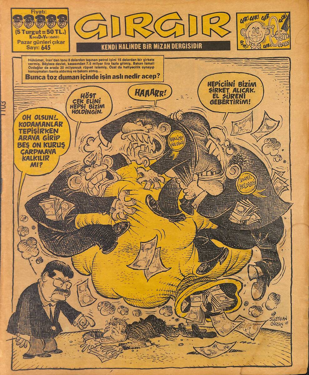 Gırgır Mizah Dergisi 13 Ocak 1985 Sayı : 645 NDR97740 - 1