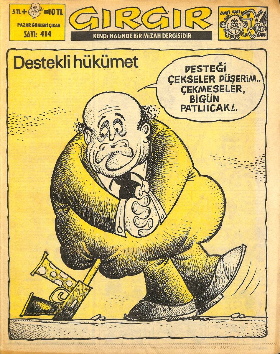 Gırgır Mizah Dergisi 13 Temmuz 1980 Sayı : 414 NDR97709 - 1