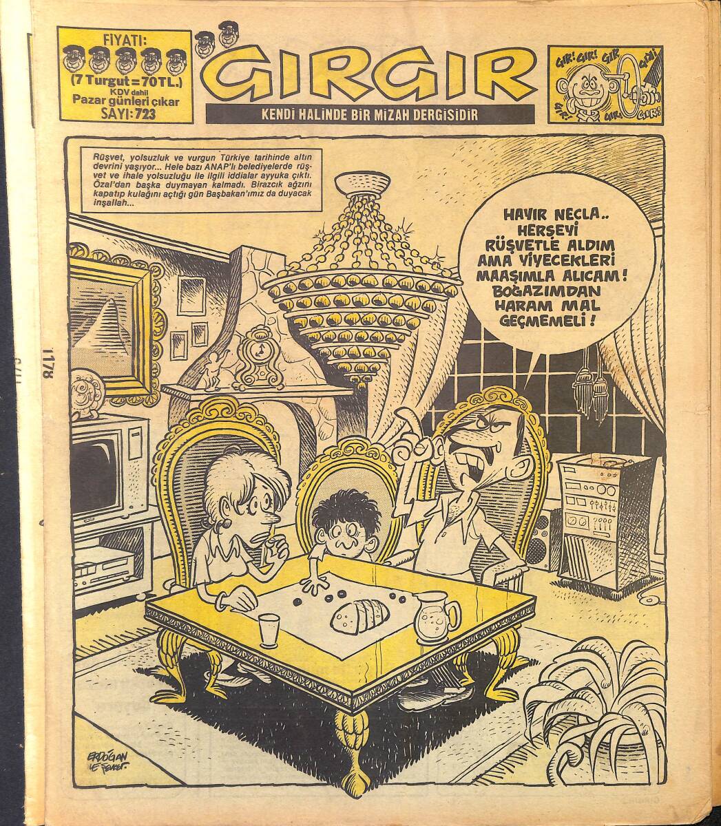 Gırgır Mizah Dergisi 13 Temmuz 1986 Sayı : 723 NDR96886 - 1
