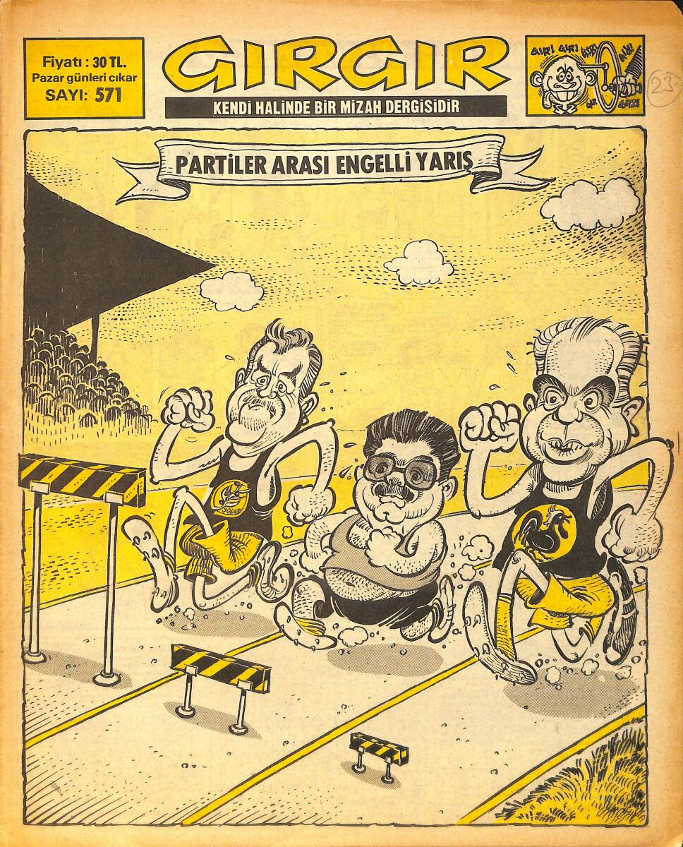 Gırgır Mizah Dergisi 14 Ağustos 1983 Sayı : 571 NDR97262 - 1