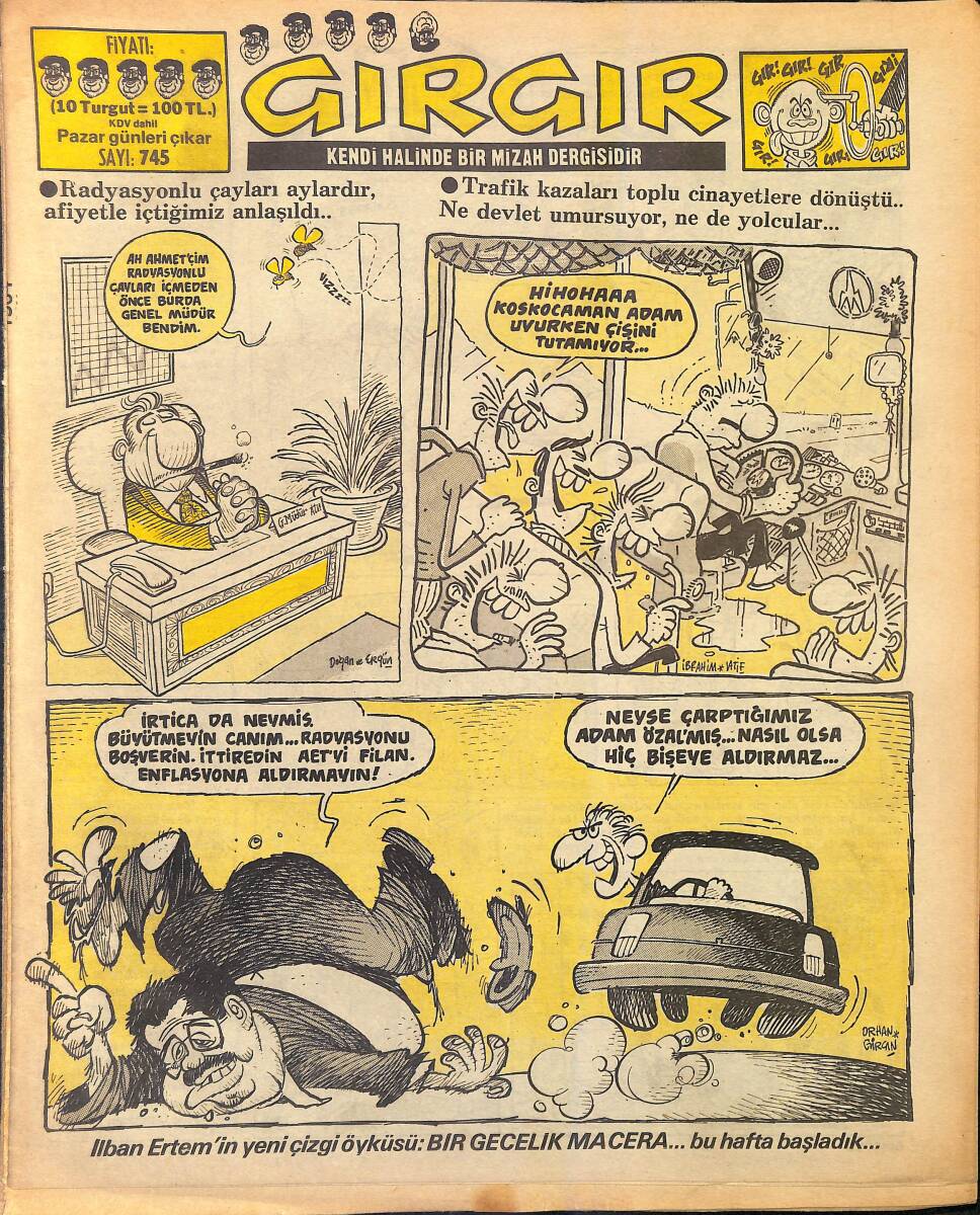 Gırgır Mizah Dergisi 14 Aralık 1986 Sayı : 745 NDR96864 - 1