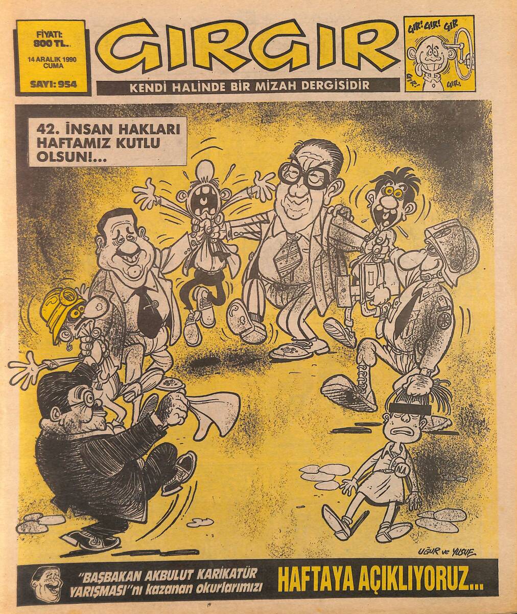 Gırgır Mizah Dergisi 14 Aralık 1990 Sayı: 954 NDR97833 - 1