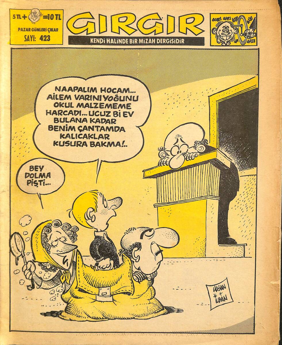 Gırgır Mizah Dergisi 14 Eylül 1980 Sayı : 423 NDR97702 - 1