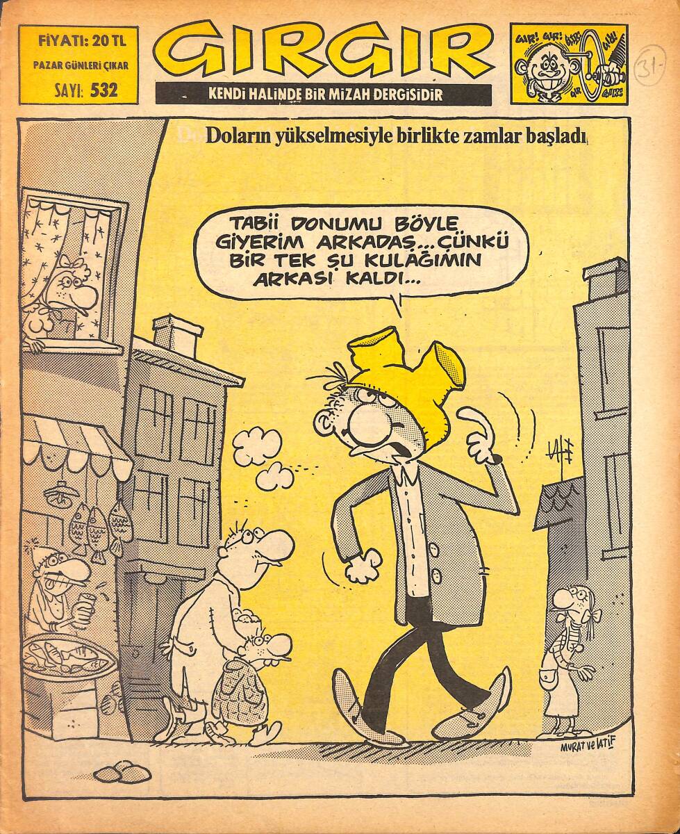 Gırgır Mizah Dergisi 14 Kasım 1982 Sayı : 532 NDR97578 - 1