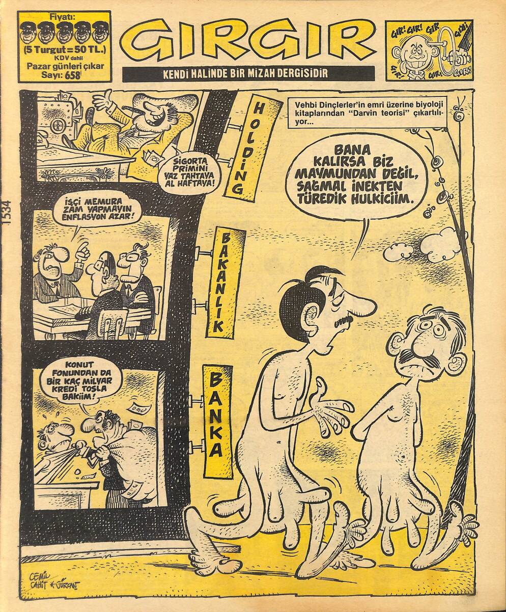 Gırgır Mizah Dergisi 14 Nisan 1985 Sayı : 658 NDR97727 - 1