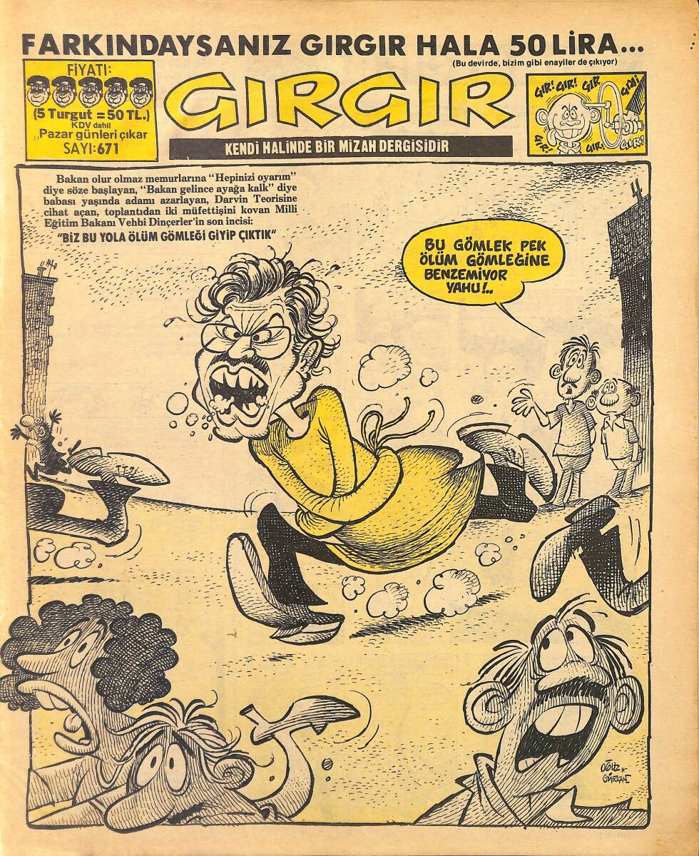 Gırgır Mizah Dergisi 14 Temmuz 1985 Sayı: 671 NDR97781 - 1
