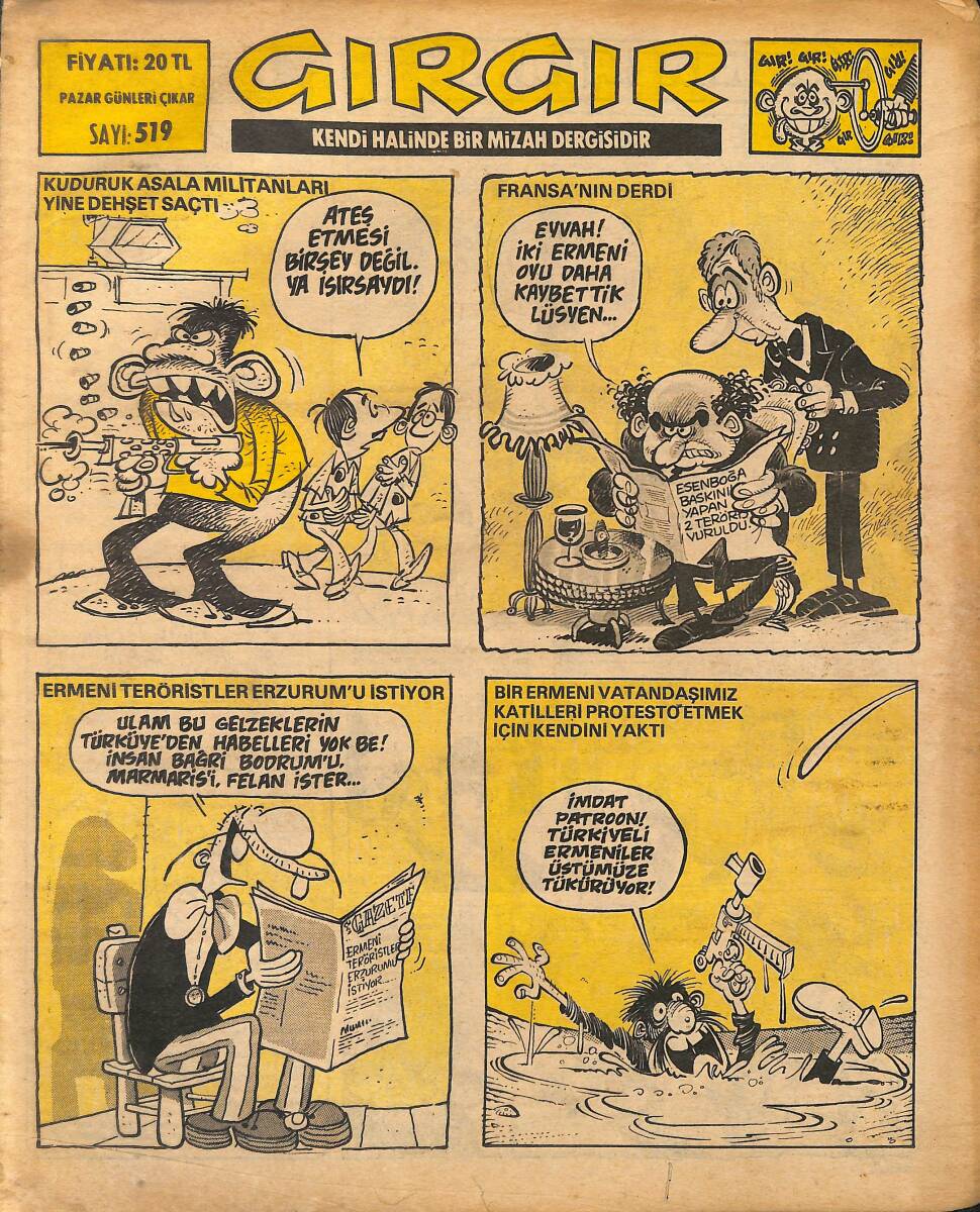 Gırgır Mizah Dergisi 15 Ağustos 1982 Sayı : 519 NDR97529 - 1