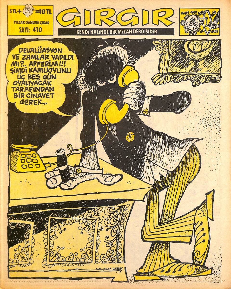 Gırgır Mizah Dergisi 15 Haziran 1980 Sayı : 410 NDR97664 - 1
