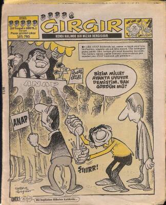 Gırgır Mizah Dergisi 15 Kasım 1987 Sayı 793 NDR80304 - 1