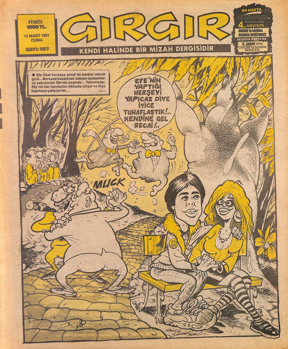 Gırgır Mizah Dergisi 15 Mart 1991 Sayı: 967 NDR97927 - 1