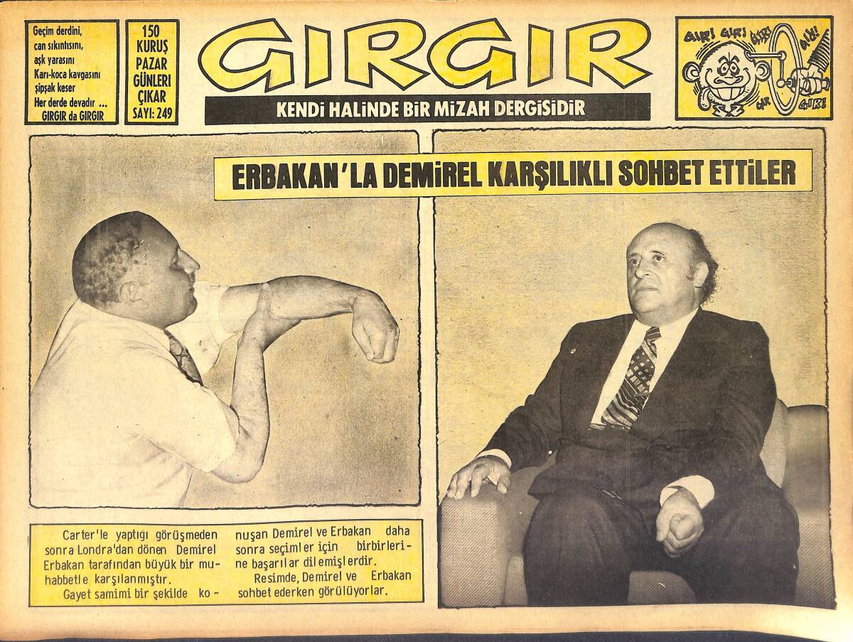 Gırgır Mizah Dergisi 15 Mayıs 1977 Sayı: 249 NDR97803 - 1