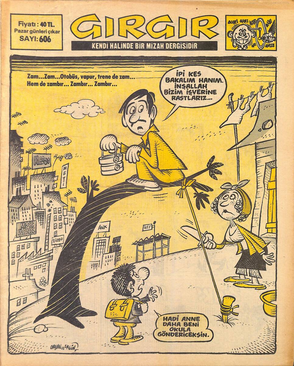 Gırgır Mizah Dergisi 15 Nisan 1984 Sayı : 606 NDR96853 - 1
