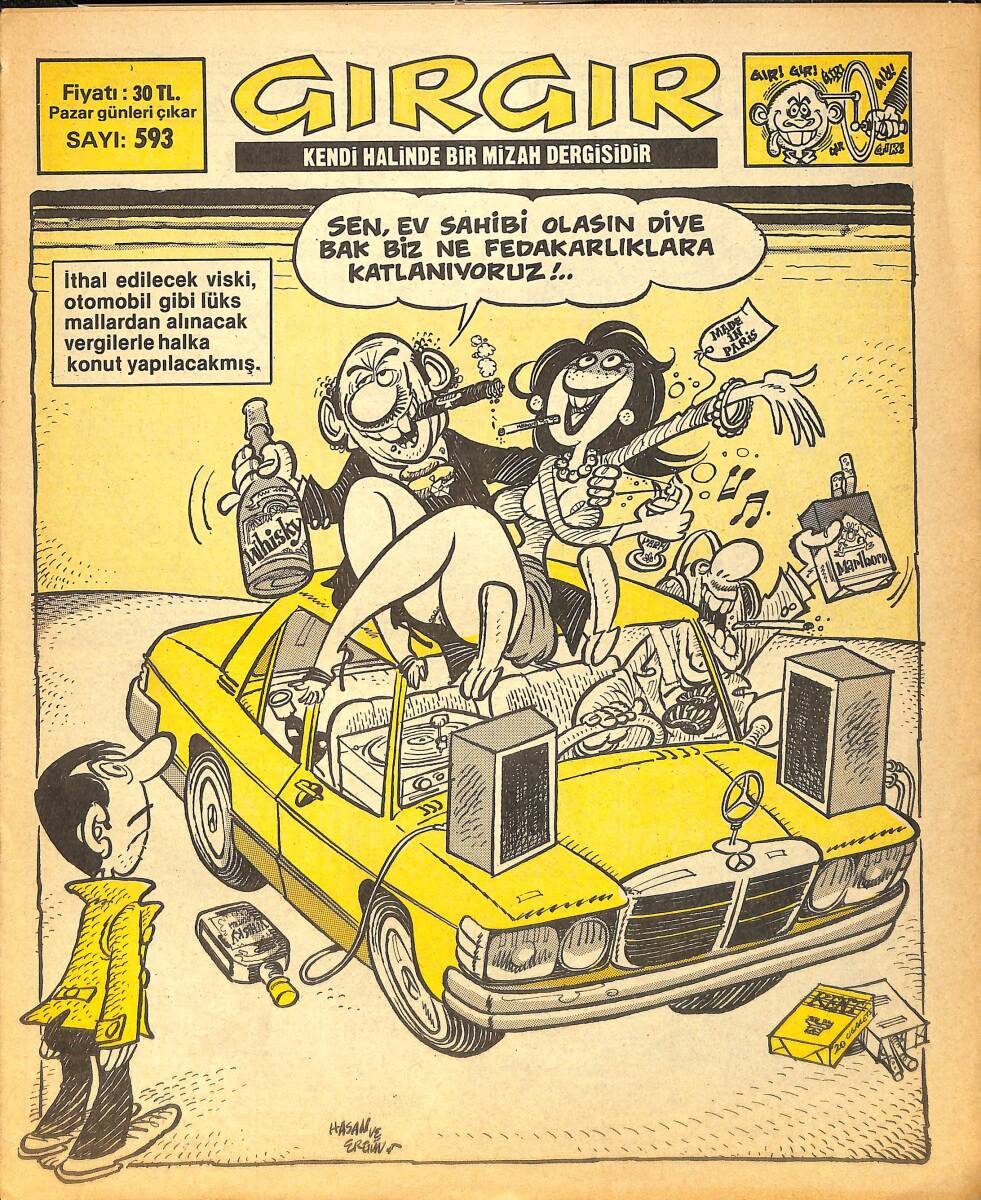 Gırgır Mizah Dergisi 15 Ocak 1984 Sayı : 593 NDR97240 - 1