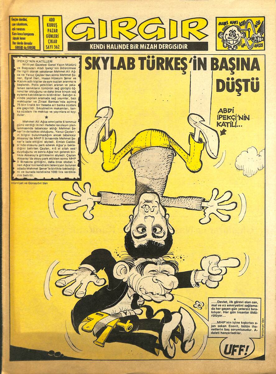 Gırgır Mizah Dergisi 15 Temmuz 1979 Sayı : 362 NDR97591 - 1