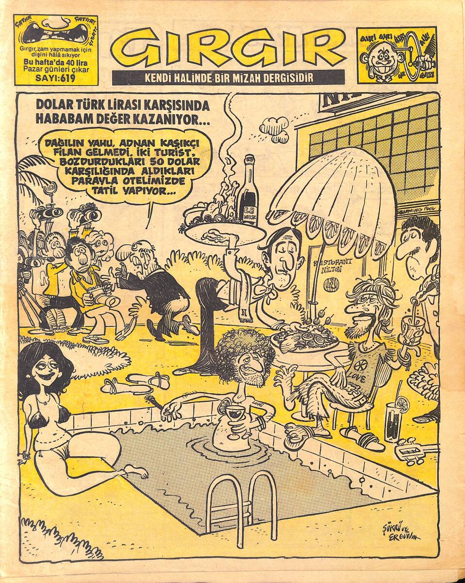 Gırgır Mizah Dergisi 15 Temmuz 1984 Sayı : 619 NDR96972 - 1