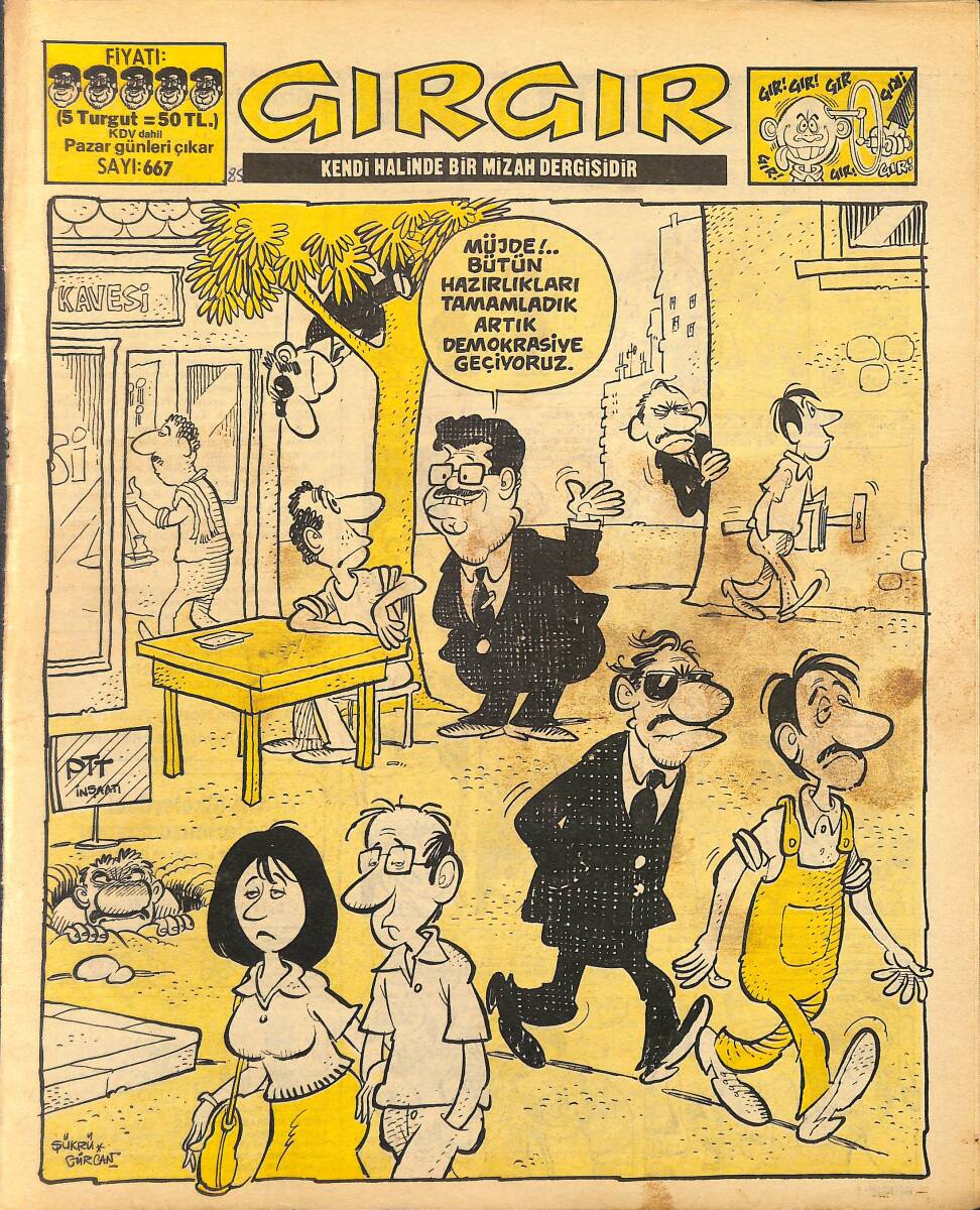 Gırgır Mizah Dergisi 16 Haziran 1985 Sayı : 667 NDR97718 - 1