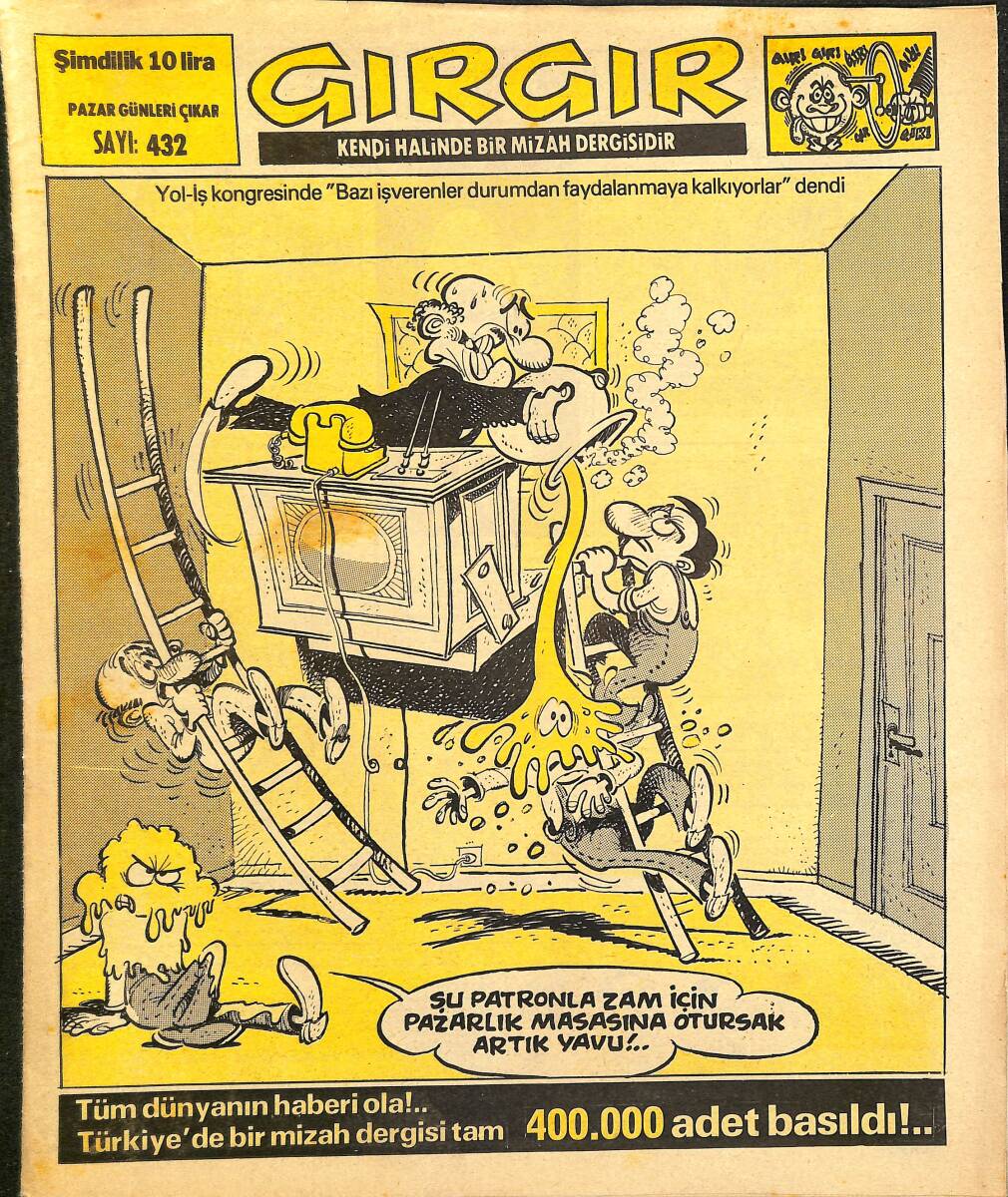 Gırgır Mizah Dergisi 16 Kasım 1980 Sayı : 432 NDR97693 - 1
