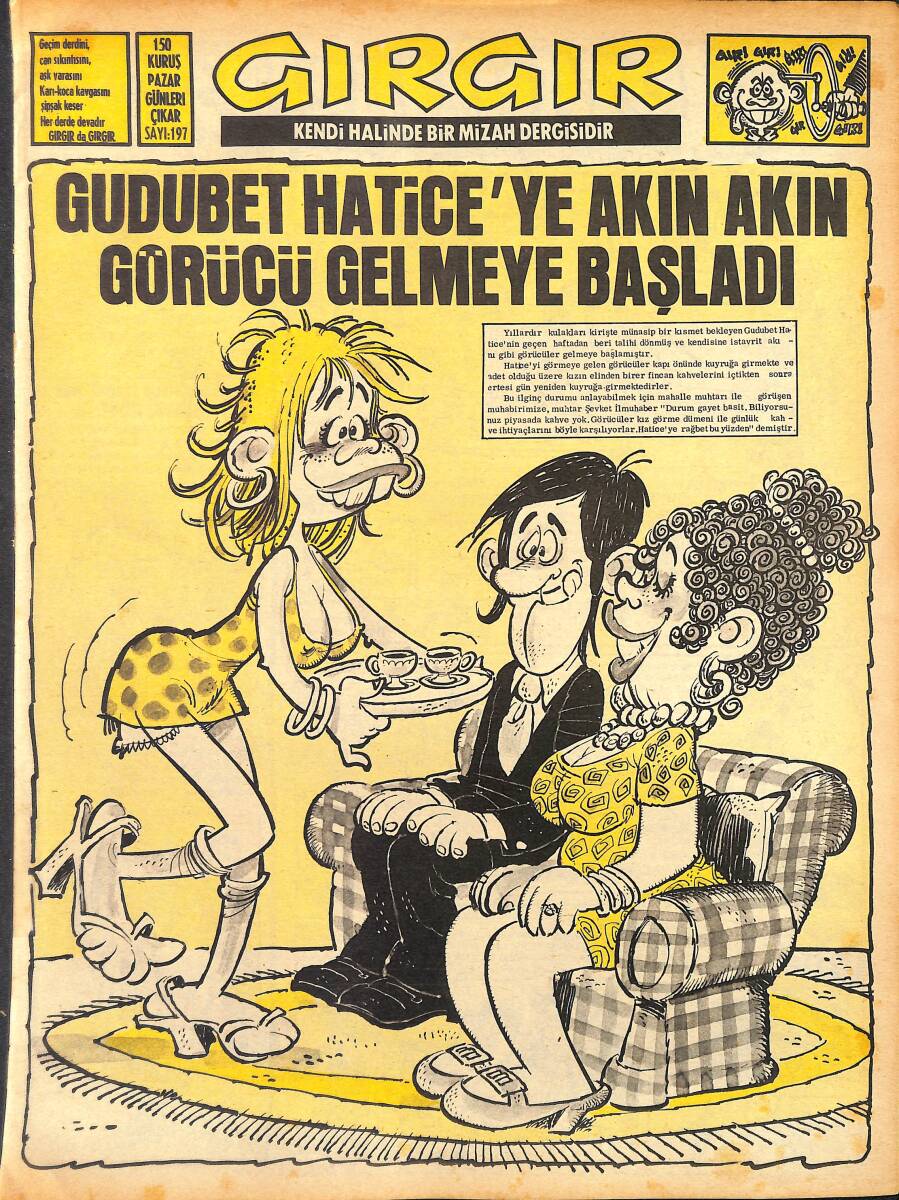 Gırgır Mizah Dergisi 16 Mayıs 1976 Sayı: 197 NDR97889 - 1