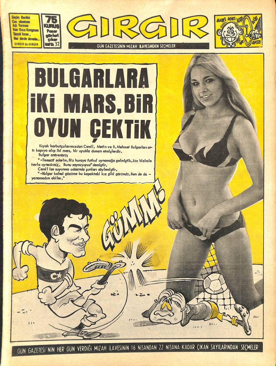 Gırgır Mizah Dergisi 16 Nisan 1973 Sayı : 37 NDR96817 - 1