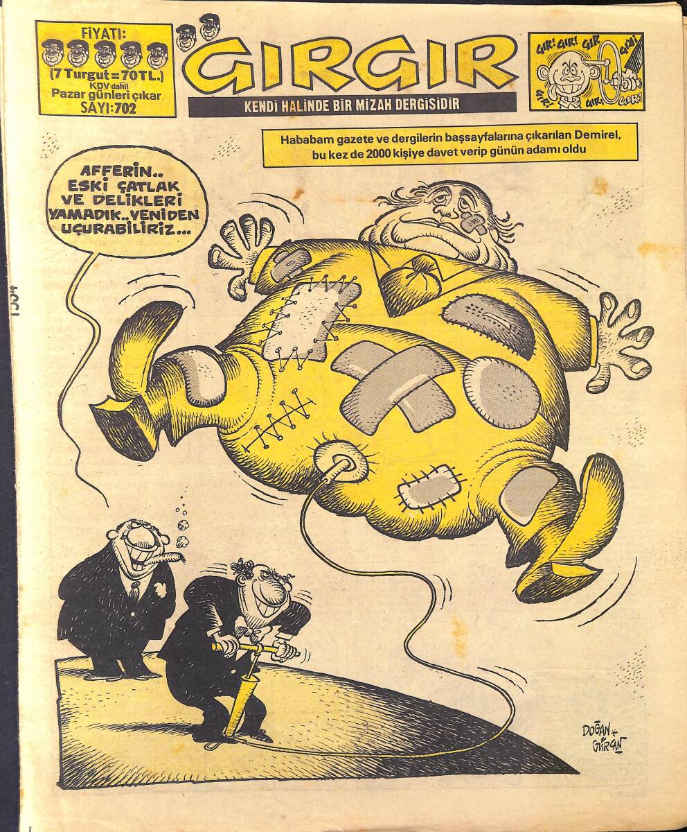 Gırgır Mizah Dergisi 16 Şubat 1986 Sayı : 702 NDR96907 - 1