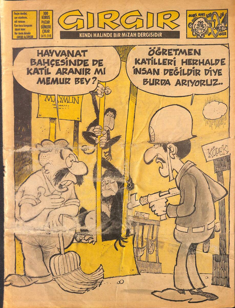 Gırgır Mizah Dergisi 16 Temmuz 1978 Sayı : 310 NDR97636 - 1