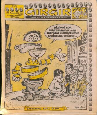 Gırgır Mizah Dergisi 16 Temmuz 1989 Sayı 880 NDR80678 - 1